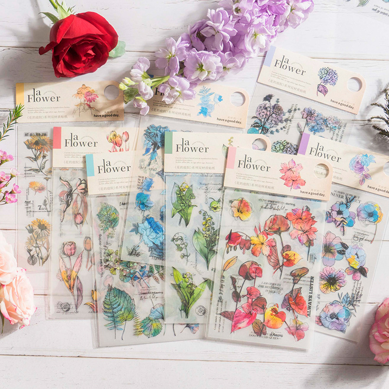 Garden Journal Planner - Autocollants décoratifs motif fleurs jardin, étiquette