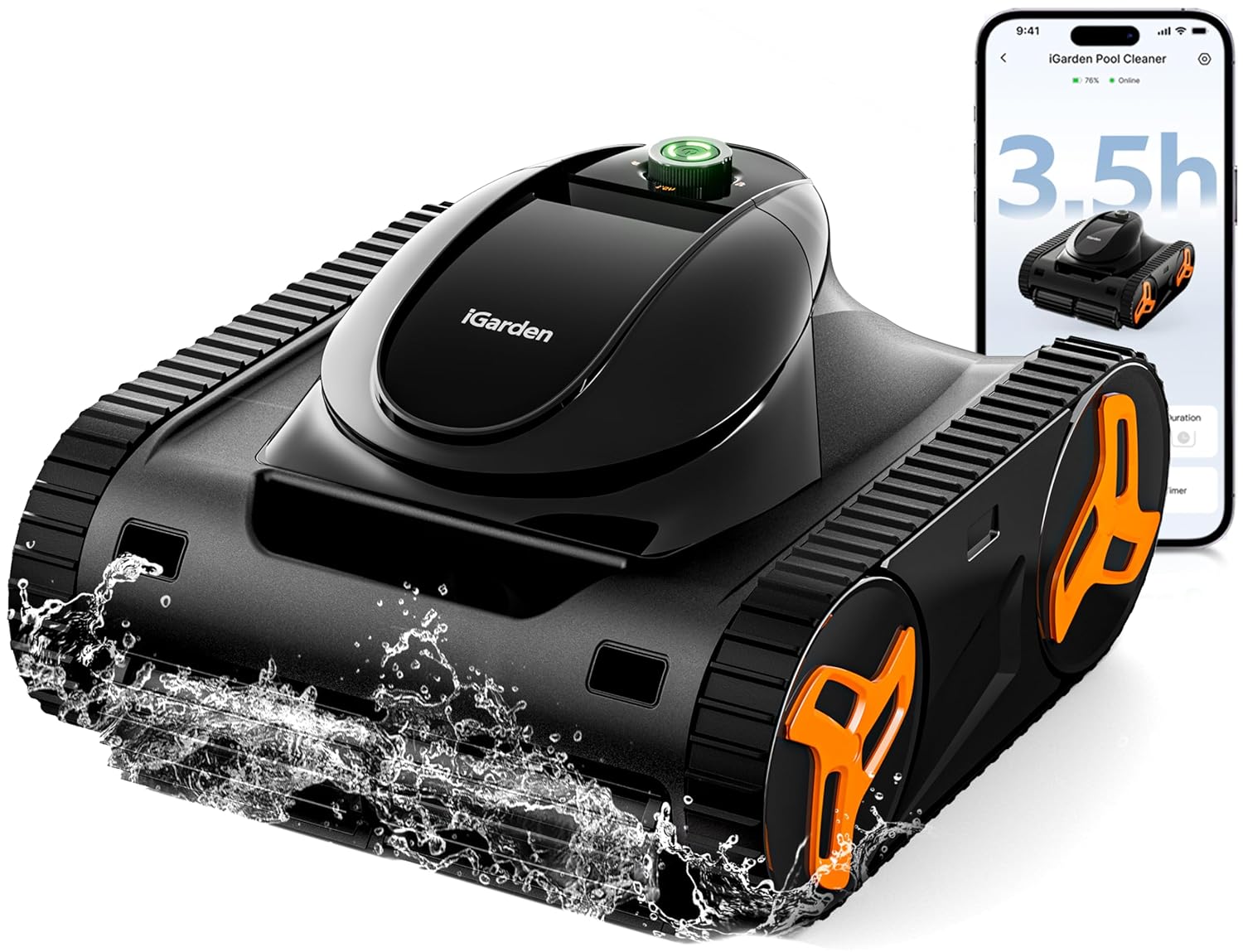 Smart Garden Usa - Nettoyeur de piscine robotisé série KN,
