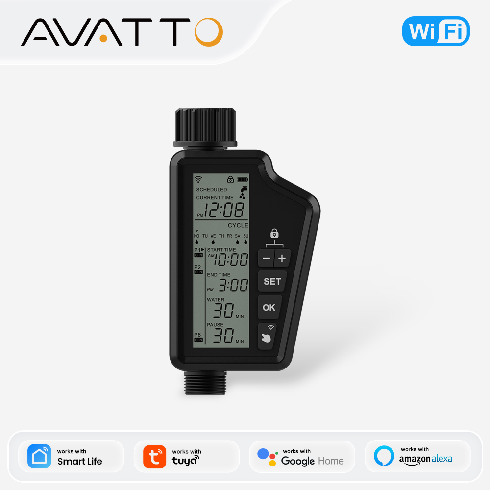 Wifi Irrigation Timer - AVATTO Tuya WIFI minuterie d'arrosage de