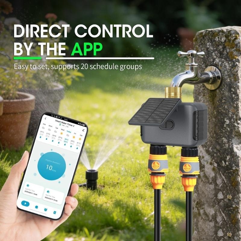 Minuterie d'eau à 2 zones avec - Wifi Irrigation Timer avis et prix