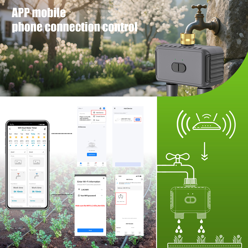 Programmateur d'arrosage autom - Wifi Irrigation Timer avis et prix