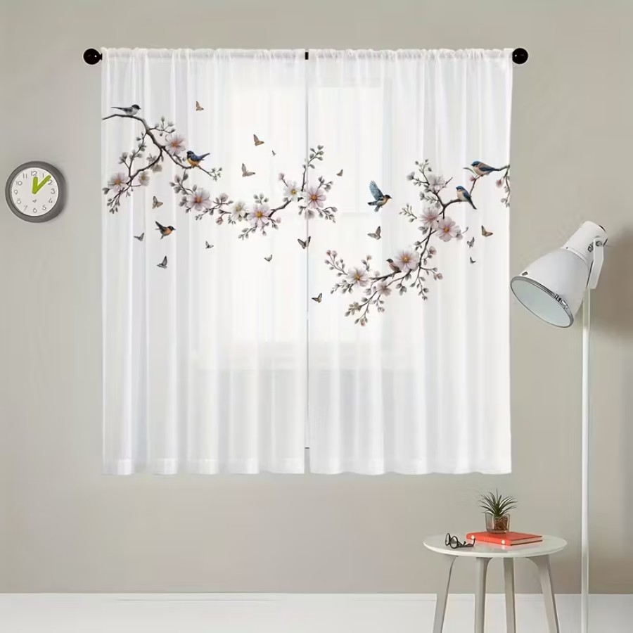 2 rideaux transparents à impre - Smart Garden In Home avis et prix