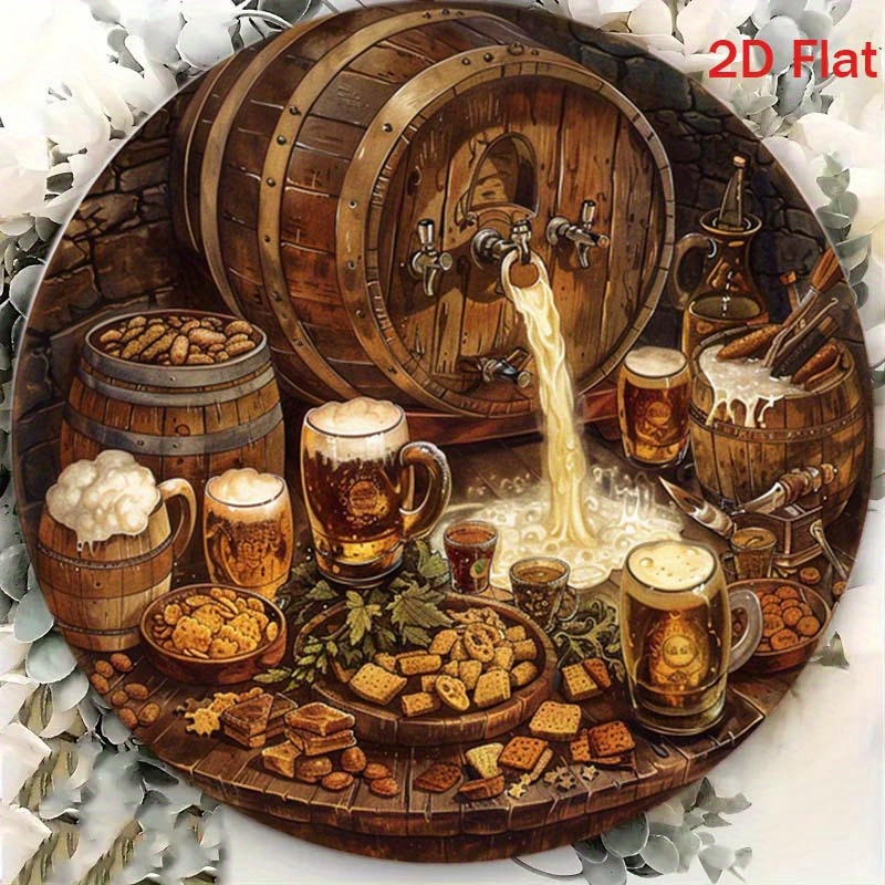 1 plaque ronde plate 2D en alu - Smart Garden In Home avis et prix